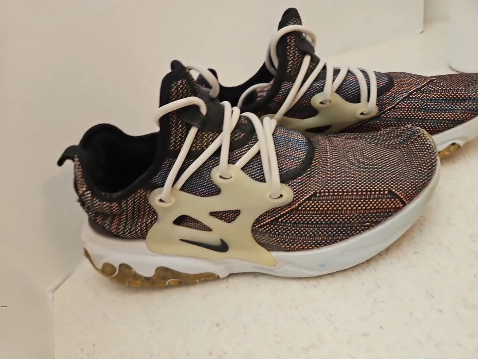 Nike React Presto Flyknit Multi Black Shoes Mens Sz 10 Sneakers 2020 CN1709-001 - Image 2 of 4