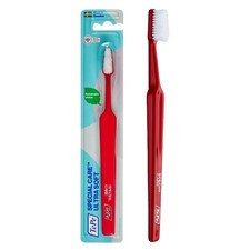 TePe Special Care Soft-Bristle Toothbrush, 1 Count Pack of 1 , Red