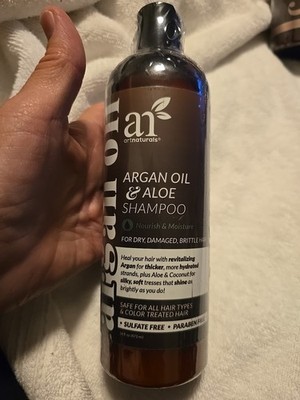Argan Oil Shampoo  Set  Sulfate-Free Formula 16 Oz Art Naturals