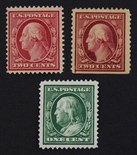 CKStamps: US Stamps Collection Scott#331 Unused Regum #332 Mint H OG 2 Shades