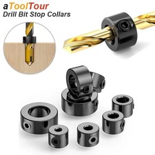8Pcs/Set Depth Stop Collar Drill Bit Ring 3-16mm Ring Positioner Collars Locator