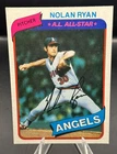 Nolan Ryan 1980 Topps Vintage Baseball Card #580 Angels Rangers Astros HOF EX