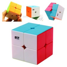 Classic 2x2 Cube Puzzle - Perfect Gift for Kids and Adults, Stylish Stickerless