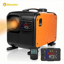 8KW Diesel Air Heater 12V 24V 110-240V WiFi Bluetooth CO Sensor Thermostat Van