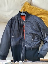 Opening Ceremony Black Bomber Jacket With Ora...