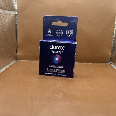 New! Durex Performax Intense Condom, 3 Count