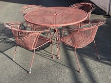 Russell Woodard Patio Set Table & 4 Chairs **