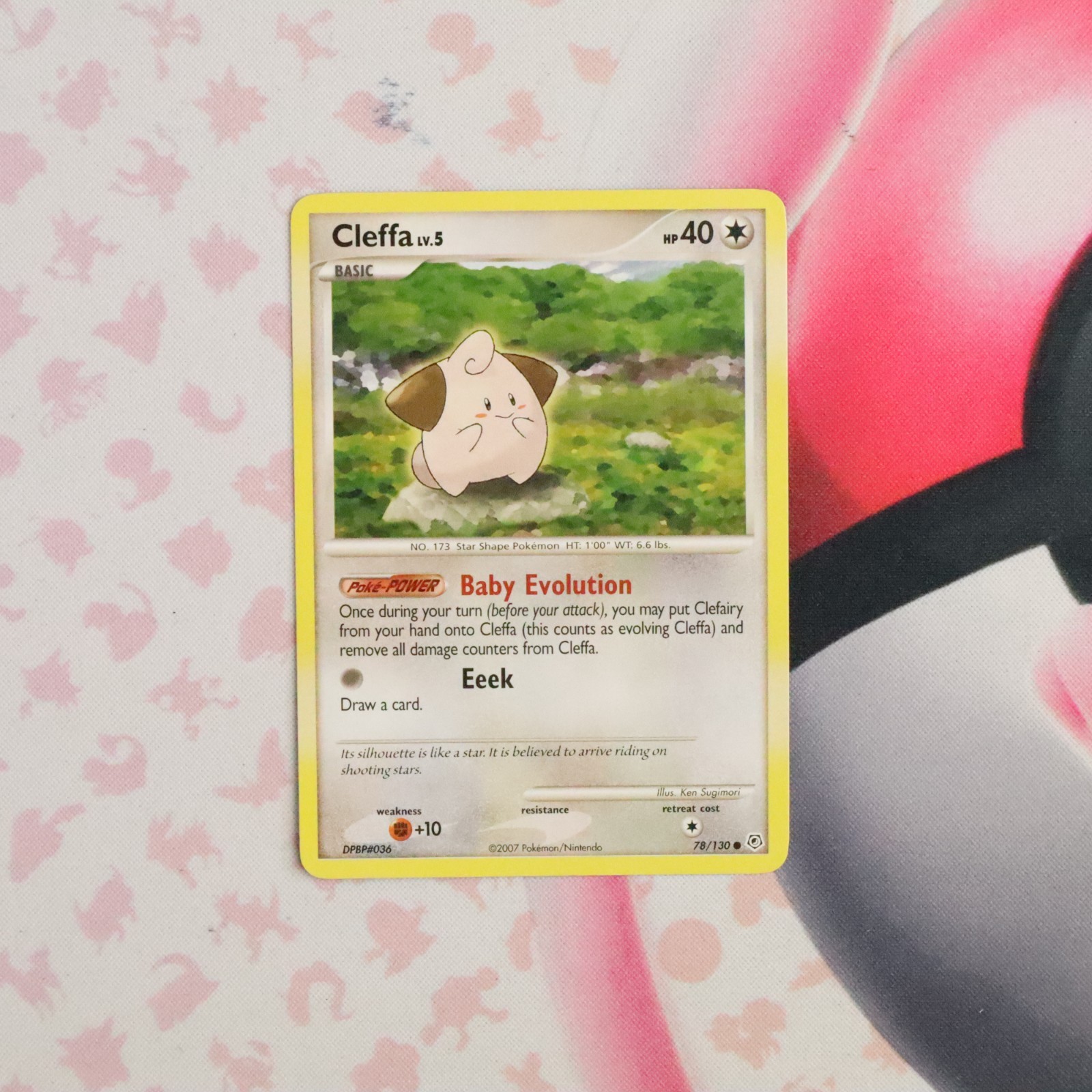 Cleffa Common Diamond and Pearl 78/130 LP - Vintage Pokemon Card