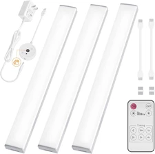 Under Cabinet Lighting Plug in Led under Counter Light Bar with Remote Control