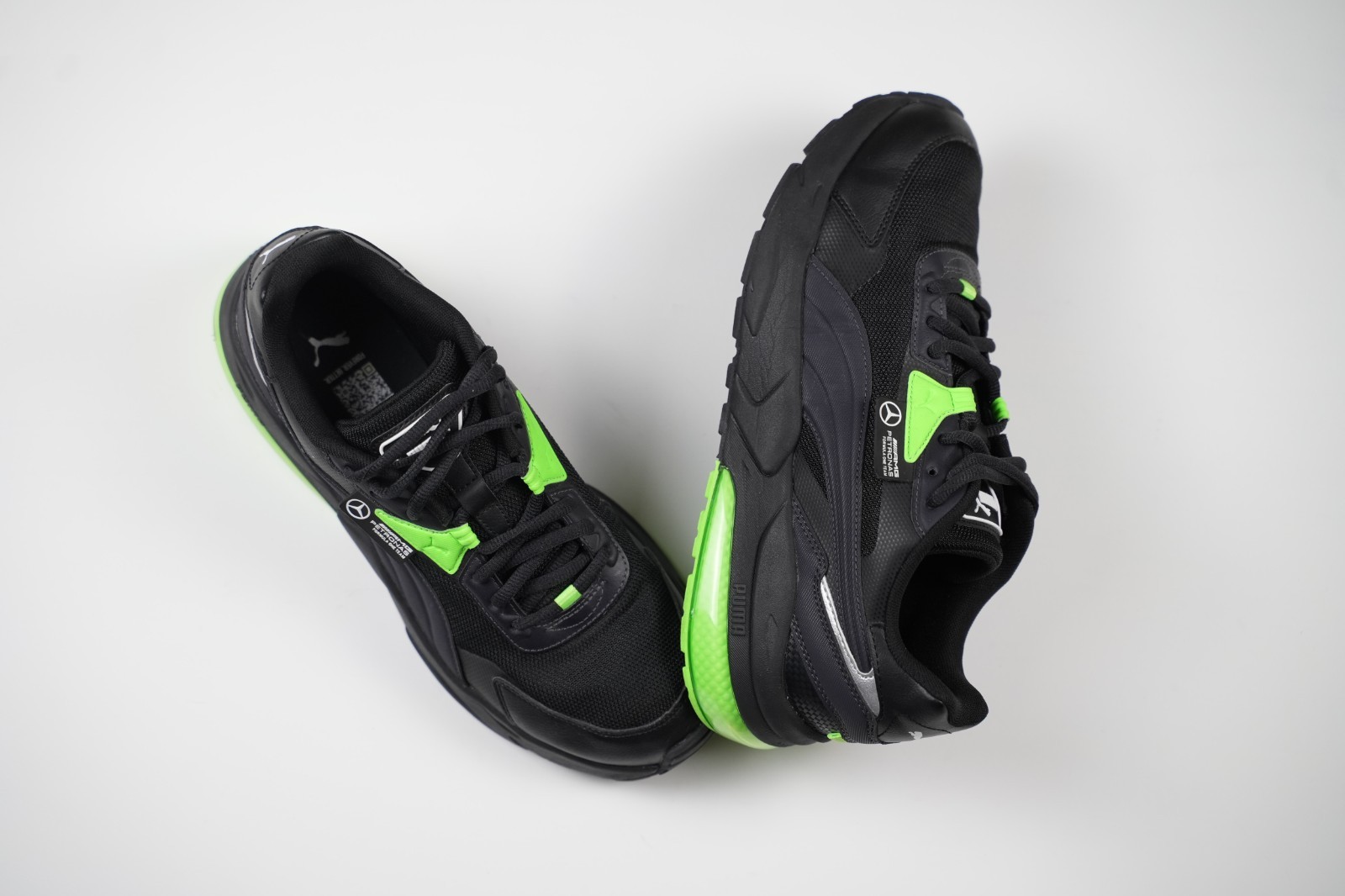 SAOLA (TG. 10 US) PUMA Mapf1 Vis2k scarpe da uomo sneakers nere stringate casual 30850101