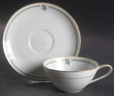 Noritake Blue Rose Cup & Saucer 420438
