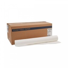 McKesson Exam Table Paper 21 Inches x 125 Feet White Crepe Free 12 Ct, 18-1004