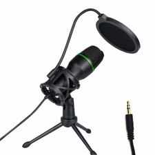 Condenser Microphone USB Wired For PC Laptop Computer Professional Gaming Access