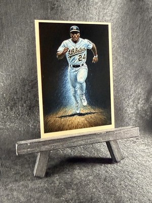 2026 AI Trading Cards #37SP Rickey Henderson Athletics Auto by Artist 2/499