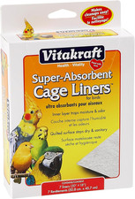 Cage Liners for Birds - for Parrot, Parakeet, Conure, and Cockatiel Cages White 