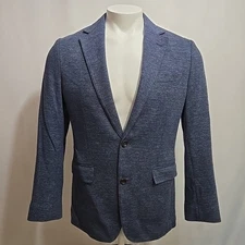 Bonobos Blazer Mens 38R Blue Lanifico Fortex Knit Italy Standard Fit Jacket Coat