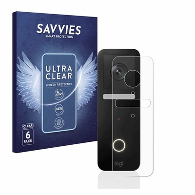 6x Schutzfolie für Logitech Circle View Doorbell Displayschutz