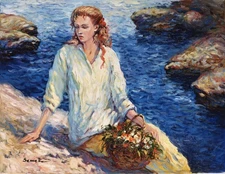 Igor Semeko- Original Giclee on Canvas "High Tide"