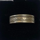 large Vintage Silver   Wedding Band celtic style ring