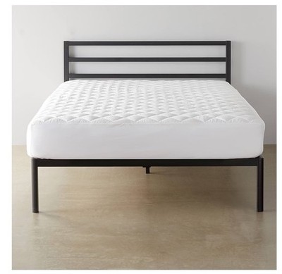 AmazonBasics Hypoallergenic Quilted Fitted Mattress Pad Cover – product image