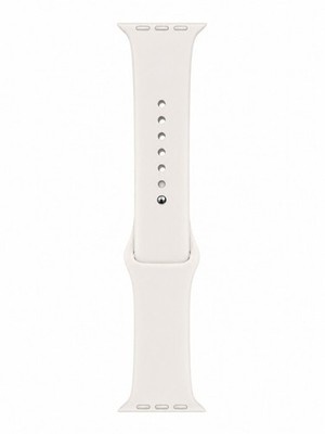 Original Apple Watch Sport Band 40mm / 41mm S/M Starlight Silikon Armband