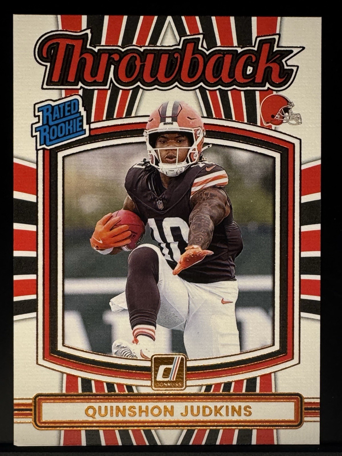 2025 Panini Donruss - Rated Rookies Throwbacks Quinshon Judkins #26 (RC)