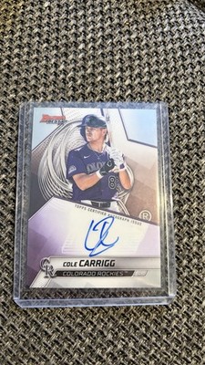 2025 Bowman s Best Cole Carrigg Auto Colorado Rockies