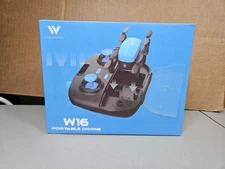 W16 Portable Drone Pocket RC Quadcopter with Foldable Wings New in Open Box
