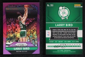 2015-16 Panini Prizm Purple Prizm /99 Larry Bird #261 HOF