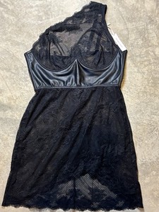 Victoria’s Secret One Shoulder Lace  XL NWT  Lingerie Goth