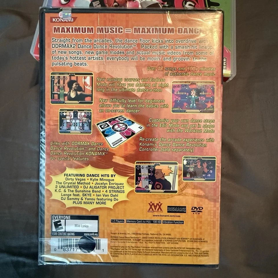 Dance Dance Revolution DDR Max 2 (Sony PS2 Playstation 2) Brand New Sealed - Image 2 of 4
