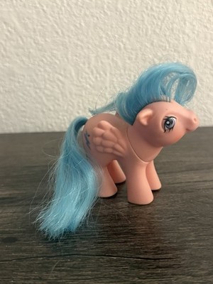 My Little Pony Baby Firefly Vintage 1980s G1 Pink with Blue Hair 3'' Tall