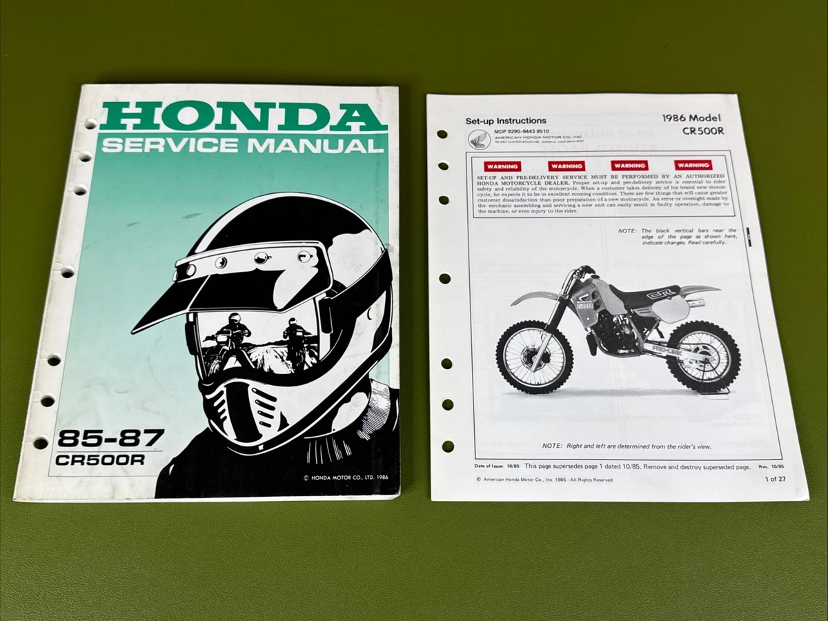 Honda Motorcycle Manuals and Literature CR500R Repair for sale | eBay