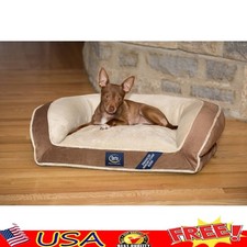 Memory Foam Dog Bed Orthopedic Support Couch Bolster Joint Relief Easy Washable