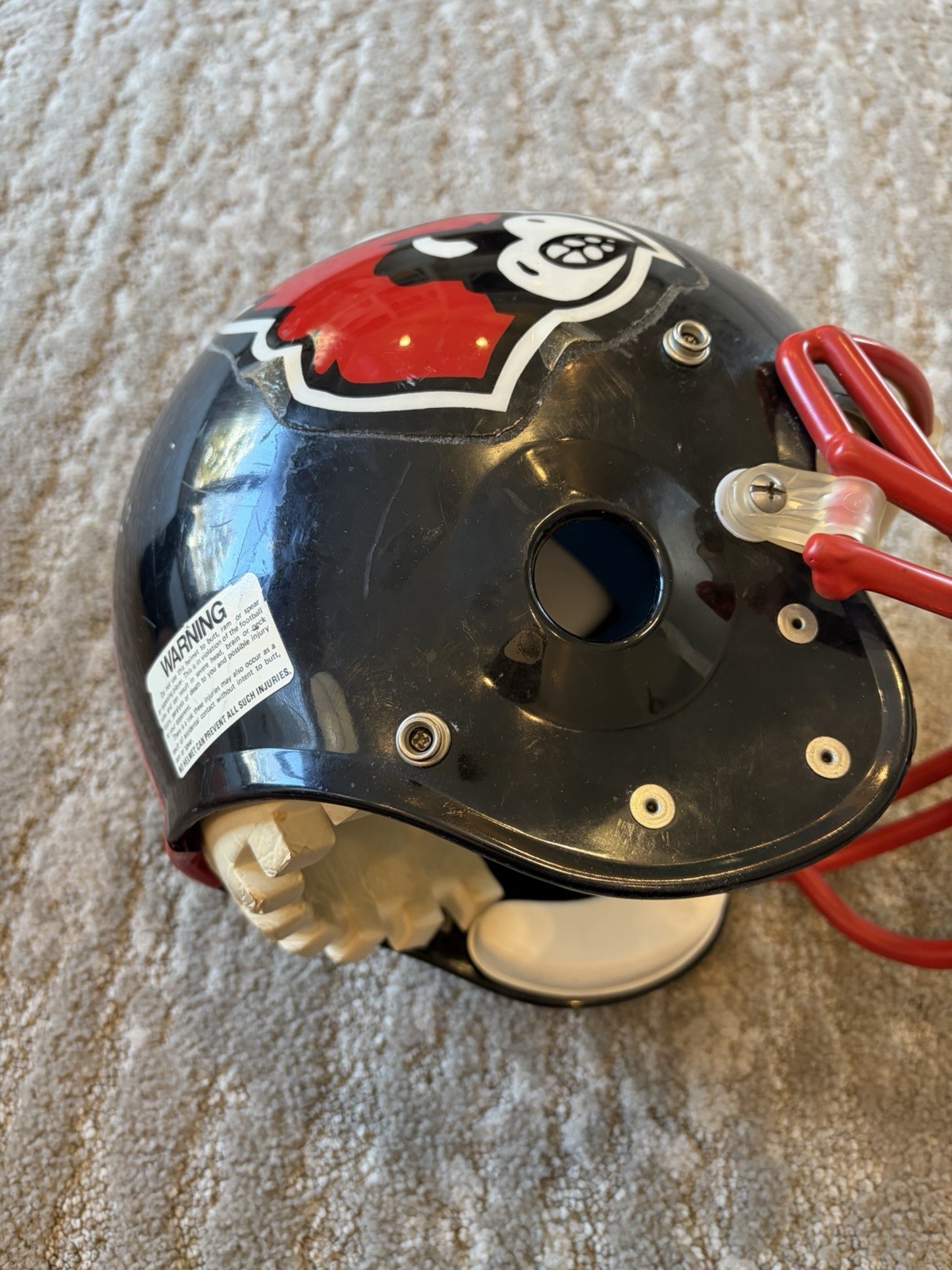 Louisville Cardinals BIKE AiR Power 1983 Vintage Game Used NCAA Football Helmet