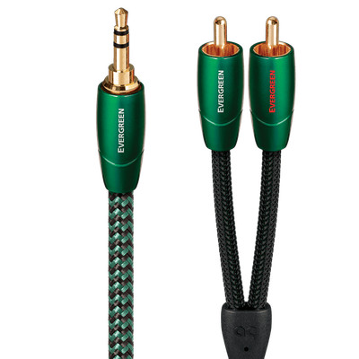 AudioQuest Evergreen Analog Audio 3.5mm Mini to RCA Cable (1.0 meter)