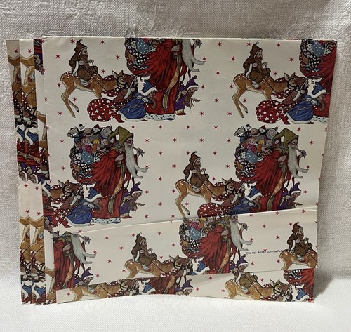 1981-82 Sunrise Publications Fine Wrapping Paper-Santa/Unicorns/Dinosaurs - Picture 4 of 9