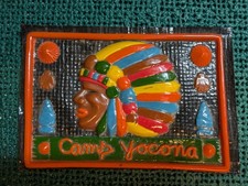 1950/60s? Camp Yocona Molded Plastic Camp Totem Painted, Yocomo Area Council, MS