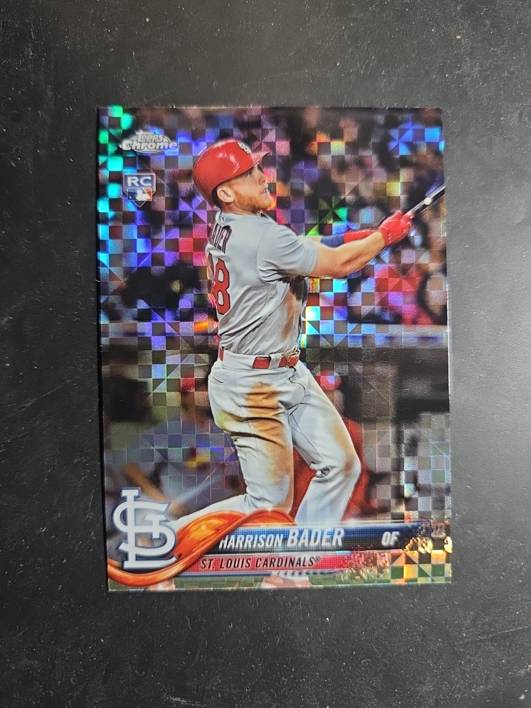 Harrison Bader 2018 Topps Chrome Refractor Rookie Card #40 Cardinals, NY Mets