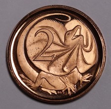 1966 Australia 2c  2 Cents Proof Coin QEII