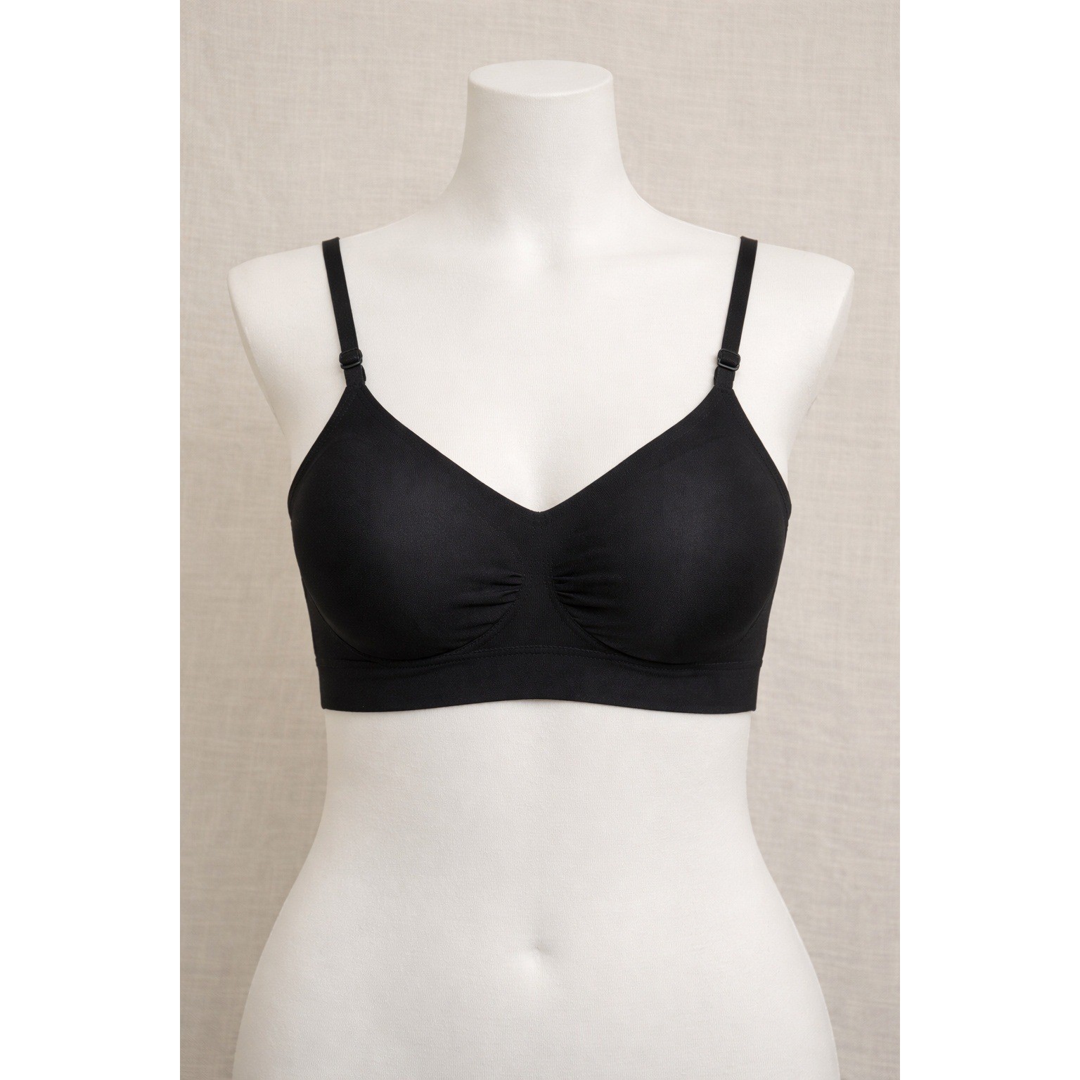 Shapermint Essentials Womens Wireless Bra Black X… - image 1