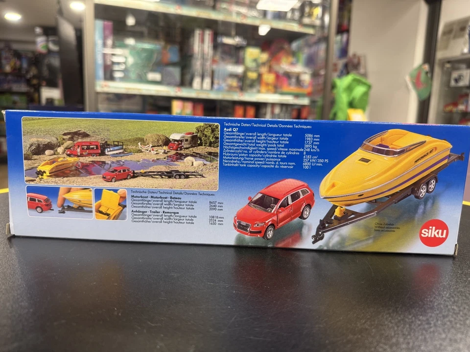 SIKU 2543 - modellino 1:55 - AUTOMOBILE CON MOTOSCAFO - NUOVO - SIGILLATO - Immagine 3 di 4