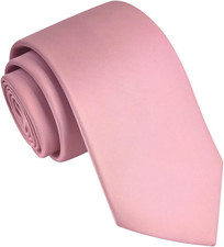 3.15"  8cm  Mens Solid Satin Tie Pure Color Necktie  Gift Box