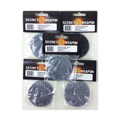SWM Mini Base 60mm Beveled Base #1 - Asian Garden (5-Pack) Pack New