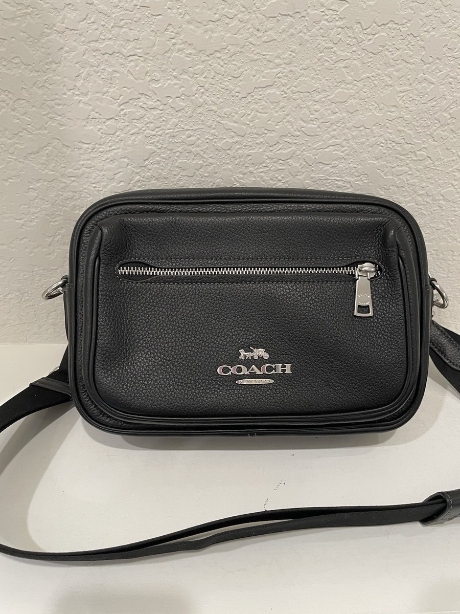 COACH コーチ エリアス　ショルダーバッグ　クロスボディ　黒　cj509 COACH Elias Crossbody - CJ509 Silver/Black - Refined Pebble