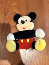 Walt Disney World Disneyland Mickey Mouse Plush Stuffed Animal Vintage 7  W/tag