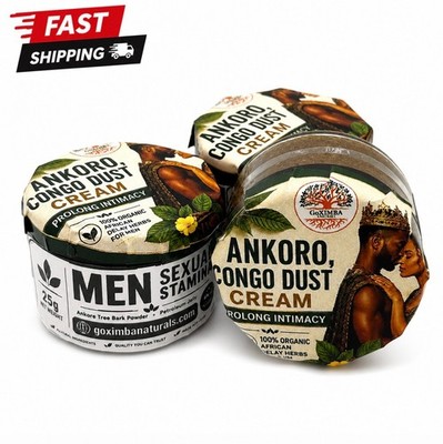 Congo Dust Cream (Ankoro) - Natural Intimacy Aid with Ankoro Powder & Jelly 25gr
