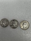 1952 1956 1961 Silver Washington Quarters 3 Coins RM1