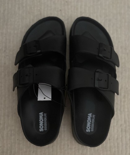 Sonoma Goods for Life Women's Sandals Slip-On Black Size Large 9/10 New With Tag