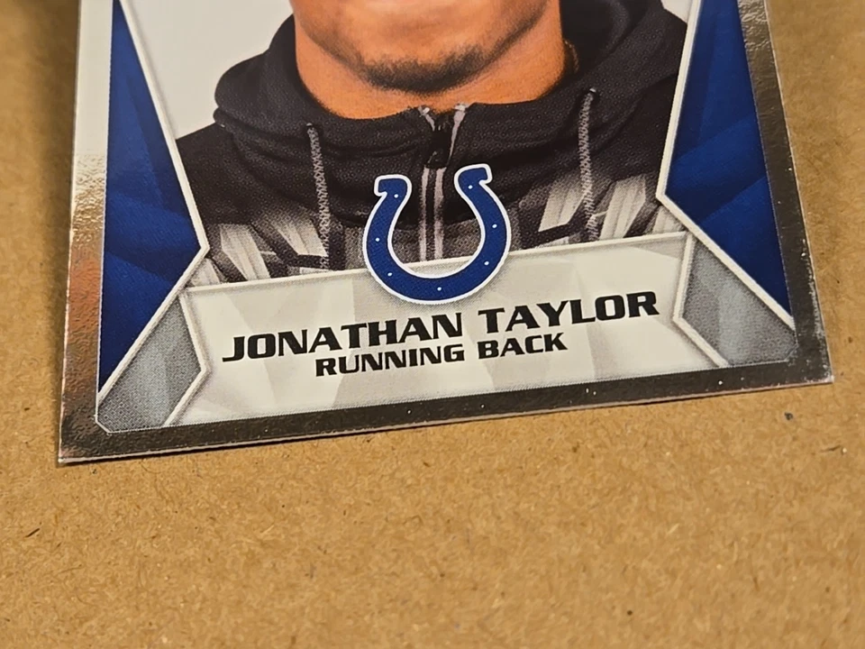 Jonathan Taylor Silver Rookie Running Back Indianapolis Colts 2020 Panini #78 NM - Image 3 of 4